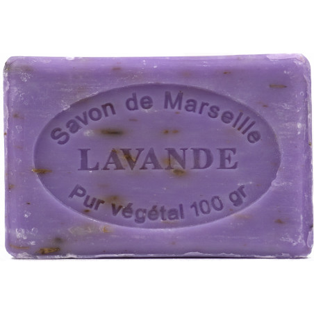 Sapun natural de Marsilia cu LAVANDA de Provence, exfoliant, 100 g