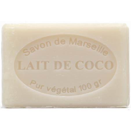 Sapun natural de Marsilia cu LAPTE de COCOS, 100 g