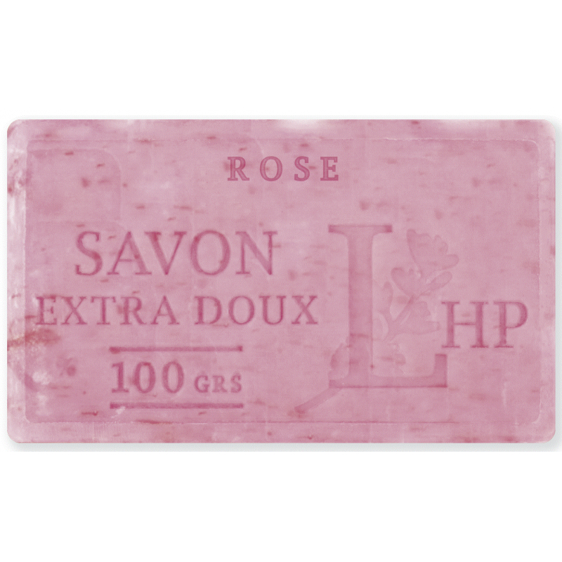 Sapun natural de Marsilia cu TRANDAFIRI Exfoliant Rose 100 g LHP - Provence