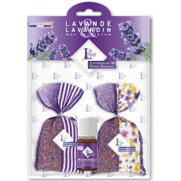 Set Cadou Saculeti cu flori de LAVANDA si Ulei Esential de Lavanda- LHP Provence