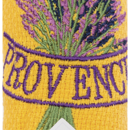Prosop Brodat de bucatarie cu Motive de Provence LHP Provence GALBEN
